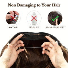 Long Wavy Invisible Hair Extensions 22 Inches