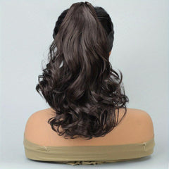 Long Curly Wavy Ponytail Extensions Synthetic Clip In Hair Extensions