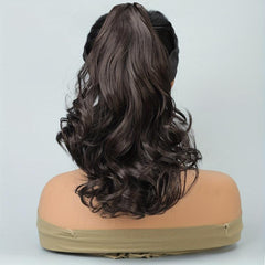 Long Curly Wavy Ponytail Extensions Synthetic Clip In Hair Extensions