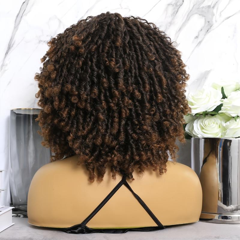 Short Afro Curly Twist Wigs For Women And Men
