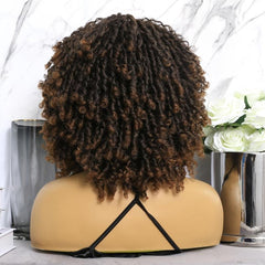 Short Afro Curly Twist Wigs For Women And Men
