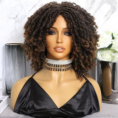 Short Afro Curly Twist Wigs For Women And Men