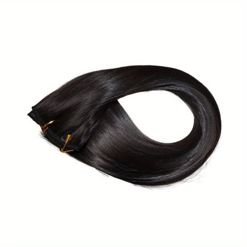 7pcs Long Straight Synthetic Clip In Hair Extensions for Daily Use
