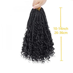 7 Packs Goddess Box Braids Crochet Hair 25-35-56 cm Pre-looped Bohemian Crochet