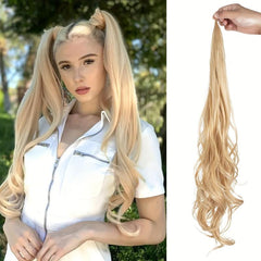 Long Wavy Hair Pieces Ponytail Extensions