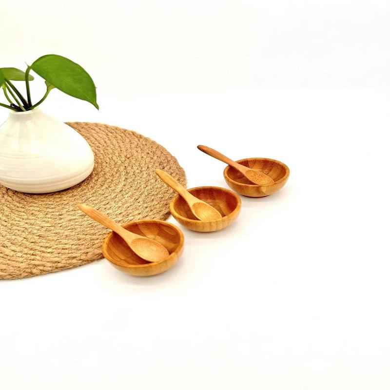 3pc Bamboo Face Mask Mixing Bowl Set DIY Face Mask Tools