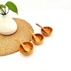 3pc Bamboo Face Mask Mixing Bowl Set DIY Face Mask Tools