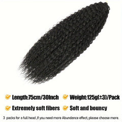 Pink Pretwisted Passion Twist Crochet Hair Long Wavy Synthetic
