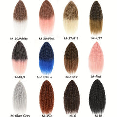 Pink Pretwisted Passion Twist Crochet Hair Long Wavy Synthetic