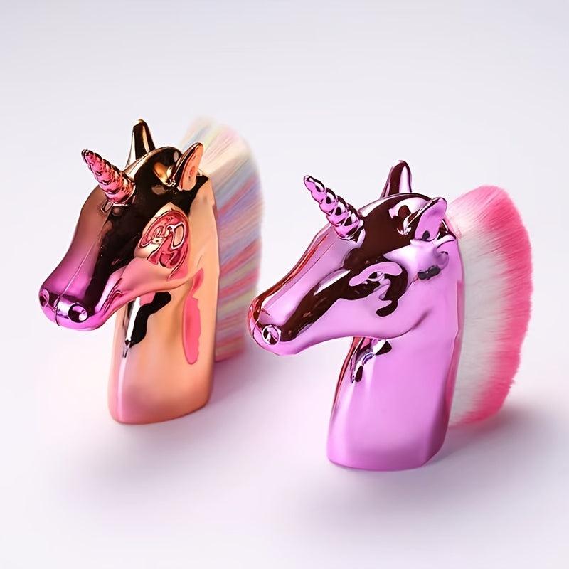 Rainbow Unicorn Makeup Brush for Nail Art & Face Contouring