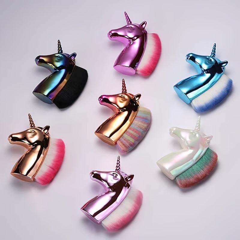 Rainbow Unicorn Makeup Brush for Nail Art & Face Contouring