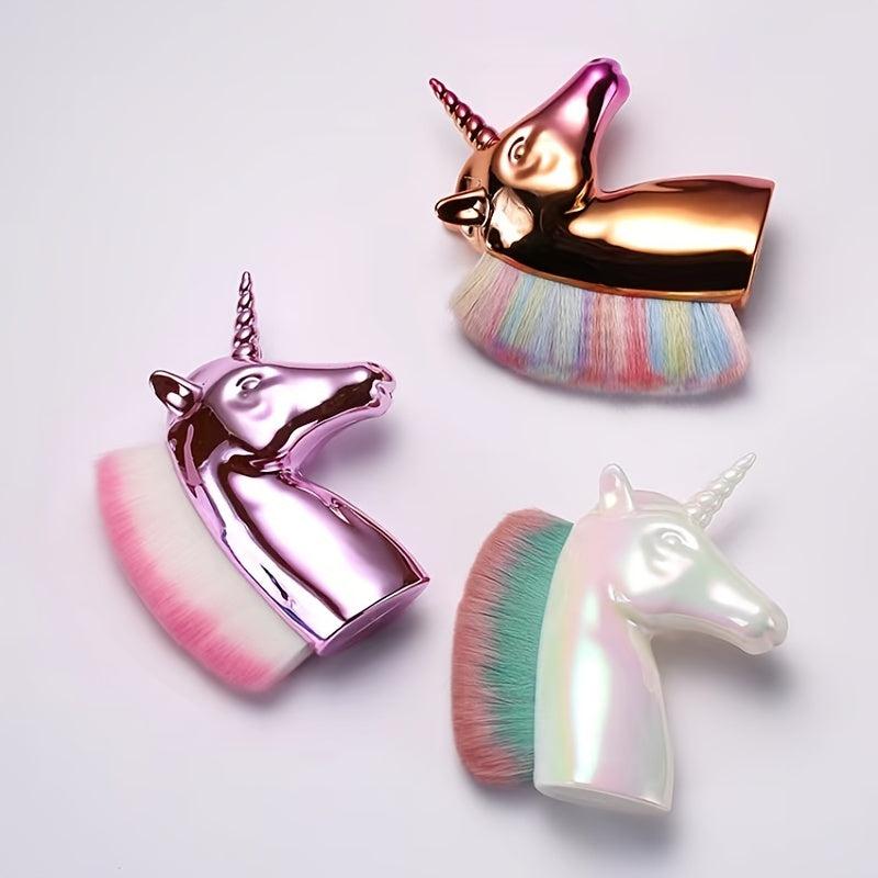 Rainbow Unicorn Makeup Brush for Nail Art & Face Contouring