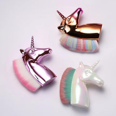 Rainbow Unicorn Makeup Brush for Nail Art & Face Contouring