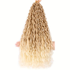 Ombre Water Wave Crochet Braiding Hair Extensions