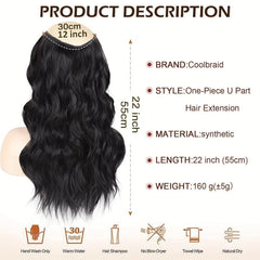 BRAID Long Wavy U Shaped Clip In Hair Extensions