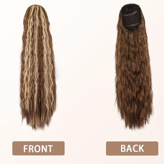 12 Cm Drawstring Ponytail Hair Extensions Women Long Curly Wavy Ponytail