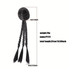 Claw Ponytail Box Braids Hanfu Style Hair Bun Ponytail Extensions