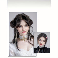 Claw Ponytail Box Braids Hanfu Style Hair Bun Ponytail Extensions