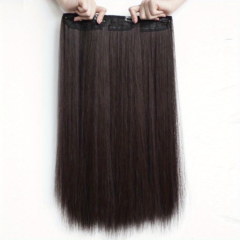 45 72 Cm Long Hair Clip In Synthetic Hair Extensions Cosplay Hairpiece 3 Pcs