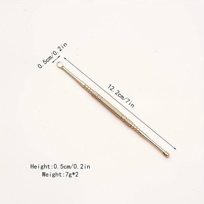 2pcs Rose Golden Ear Picks Easy Ear Cleaning Tool for Kids and Adults
