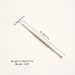 2pcs Rose Golden Ear Picks Easy Ear Cleaning Tool for Kids and Adults