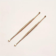 2pcs Rose Golden Ear Picks Easy Ear Cleaning Tool for Kids and Adults