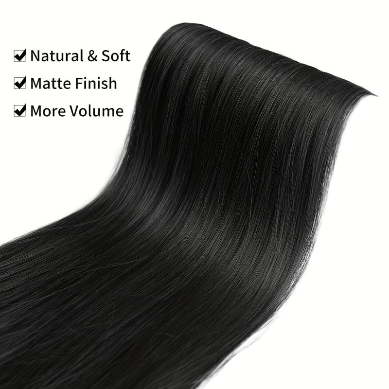 3 Pcs 45 72 Cm Clip In Hair Extensions Long Straight Synthetic Hairpieces