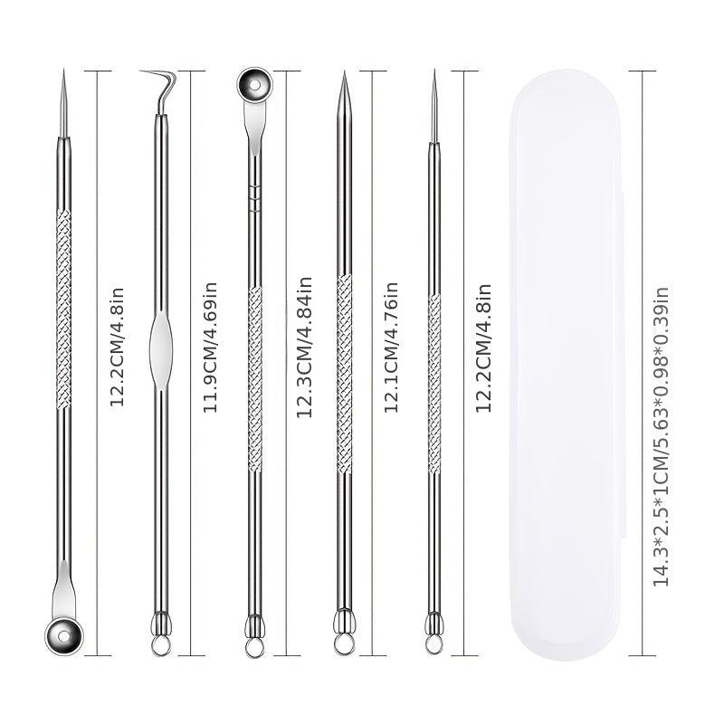 4PCS Blackhead Acne Remover Comedone Spot Blemish Pimple Removal Needle