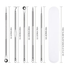 4PCS Blackhead Acne Remover Comedone Spot Blemish Pimple Removal Needle