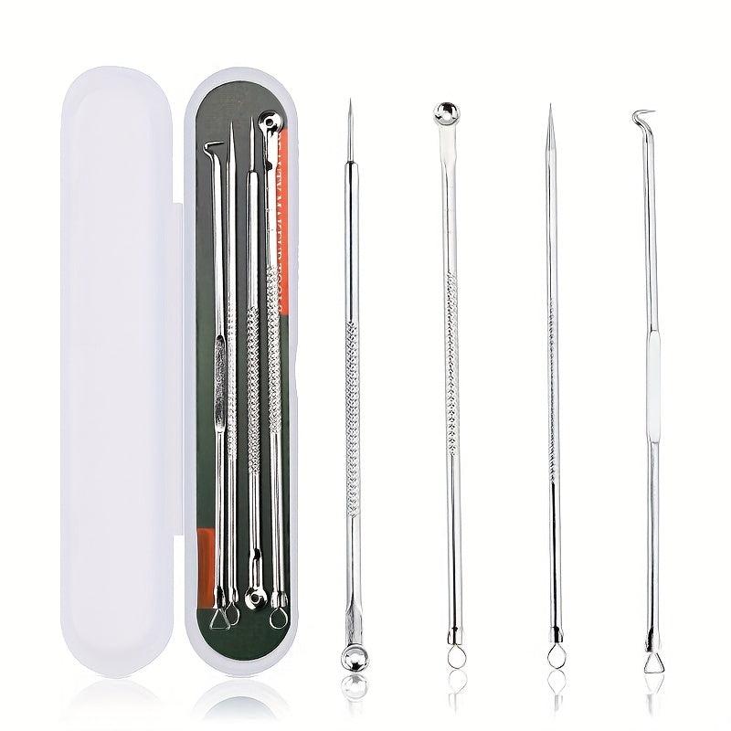 4PCS Blackhead Acne Remover Comedone Spot Blemish Pimple Removal Needle