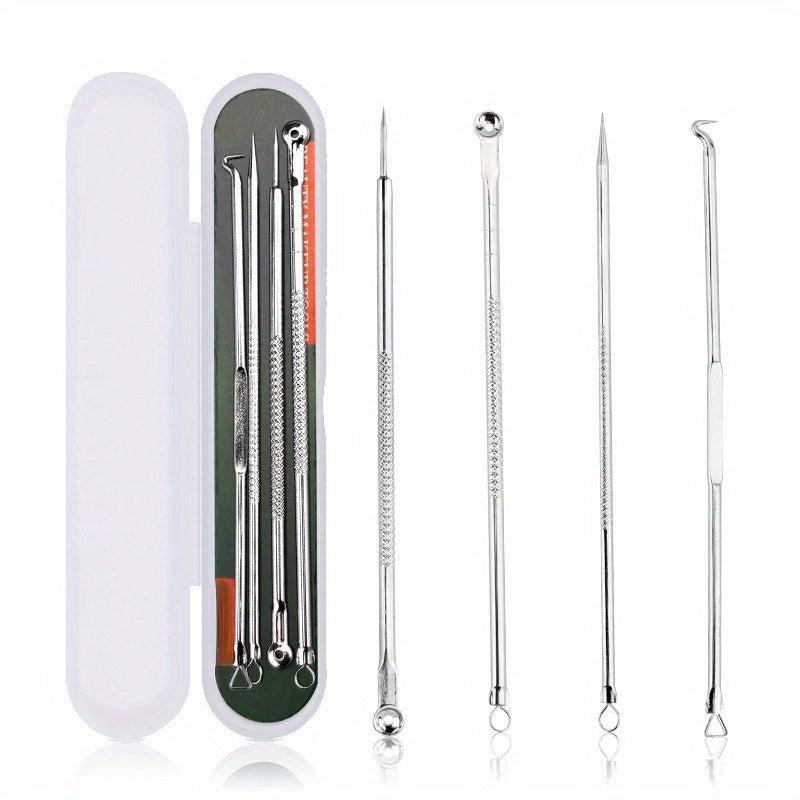 4PCS Blackhead Acne Remover Comedone Spot Blemish Pimple Removal Needle