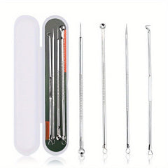 4PCS Blackhead Acne Remover Comedone Spot Blemish Pimple Removal Needle