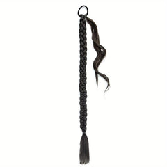 Long Braided Ponytail Hair Extension Natural Soft Synthetic Hair Piece
