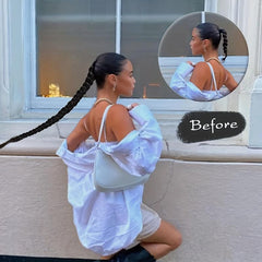 Long Braided Ponytail Hair Extension Natural Soft Synthetic Hair Piece
