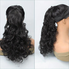 Long Curly Wavy Ponytail Extensions Synthetic Clip In Hair Extensions