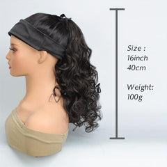 Long Curly Wavy Ponytail Extensions Synthetic Clip In Hair Extensions