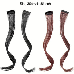 Curly Clip In Bangs Synthetic Extensions Hair Clip On Bangs