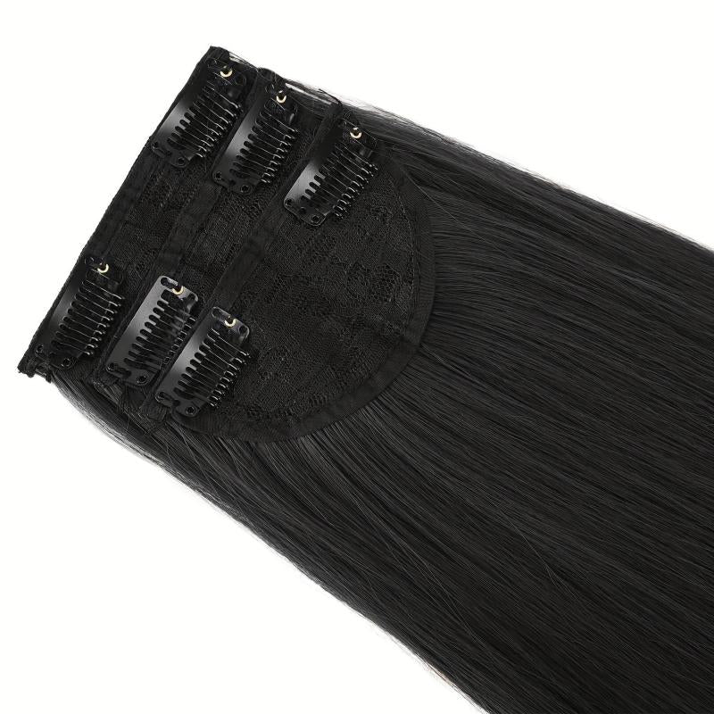 3pcs Long Straight Synthetic Thick Hair Extensions for Women Girls 60-96cm