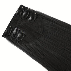 3pcs Long Straight Synthetic Thick Hair Extensions for Women Girls 60-96cm