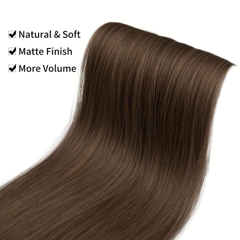 3pcs Long Straight Synthetic Thick Hair Extensions for Women Girls 60-96cm