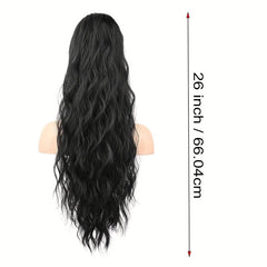 Long Wavy Curly Ponytail Extensions Synthetic Clip In Hair Extensions