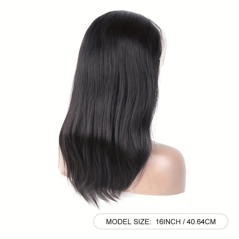 150 Density Straight Human Hair Wig With Headband
