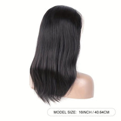 150 Density Straight Human Hair Wig With Headband