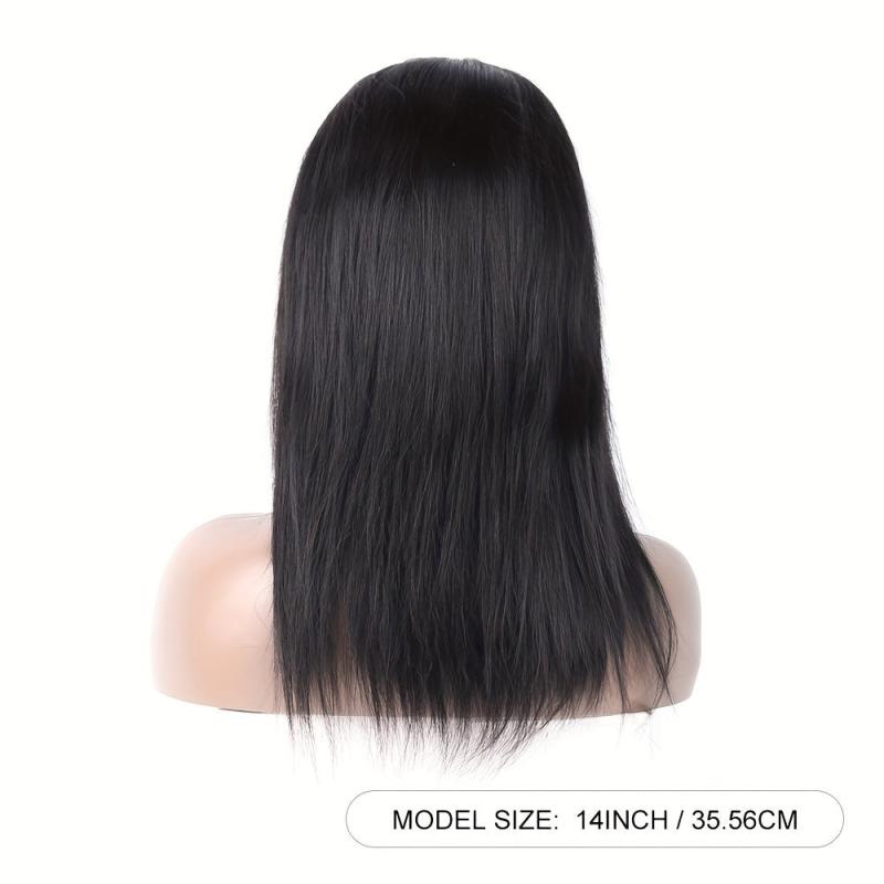 150 Density Straight Human Hair Wig With Headband