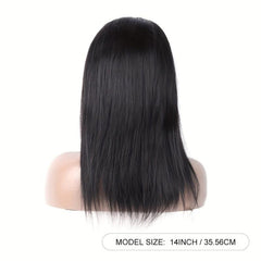 150 Density Straight Human Hair Wig With Headband