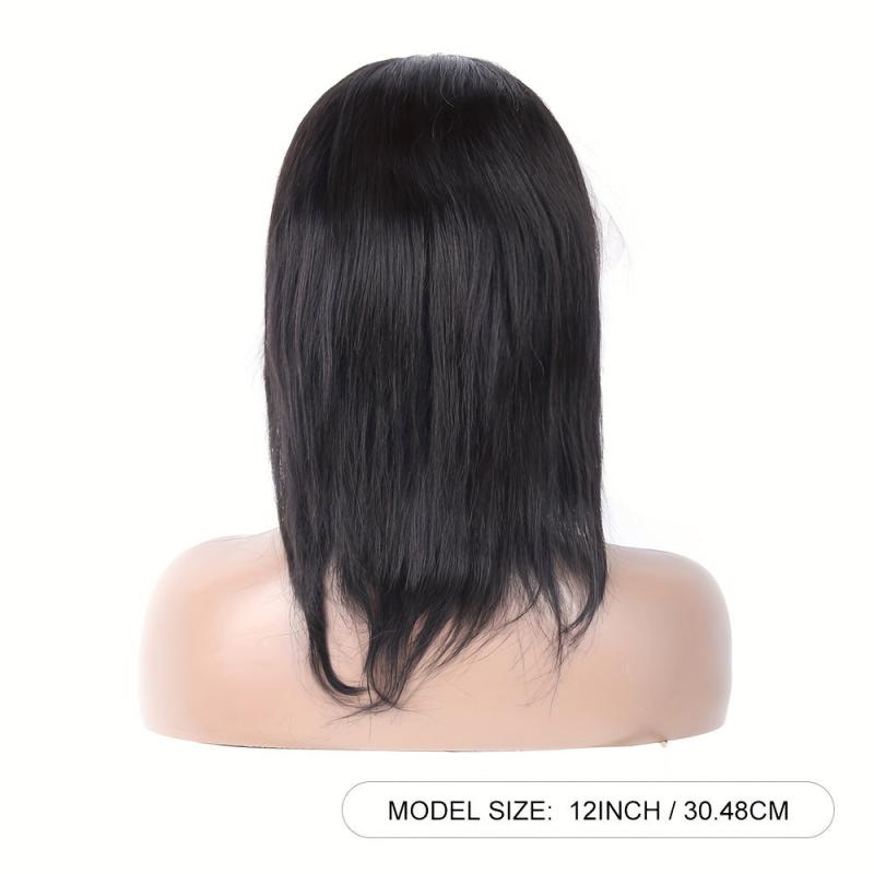 150 Density Straight Human Hair Wig With Headband
