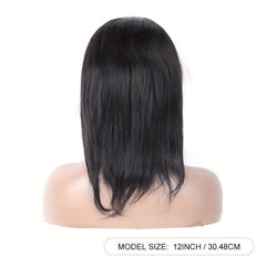 150 Density Straight Human Hair Wig With Headband