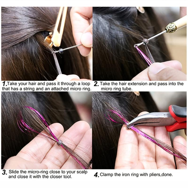 Y2K Tinsel Hair Extension Tulle Glitter Extensions Colorful Fairy Hair