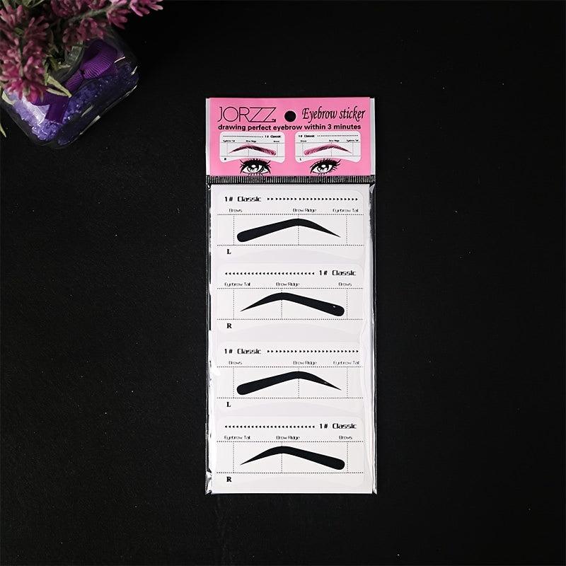 10pcs Eyebrow Stencils Adhesive Eye Brow Shaping Stickers