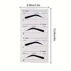 10pcs Eyebrow Stencils Adhesive Eye Brow Shaping Stickers